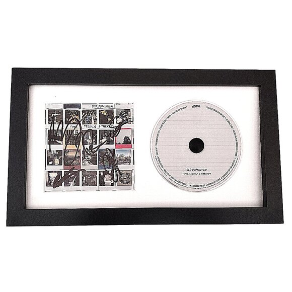 Old Dominion Authentic Band Signed CD Tequila & Therapy Album Framed Beckett COA